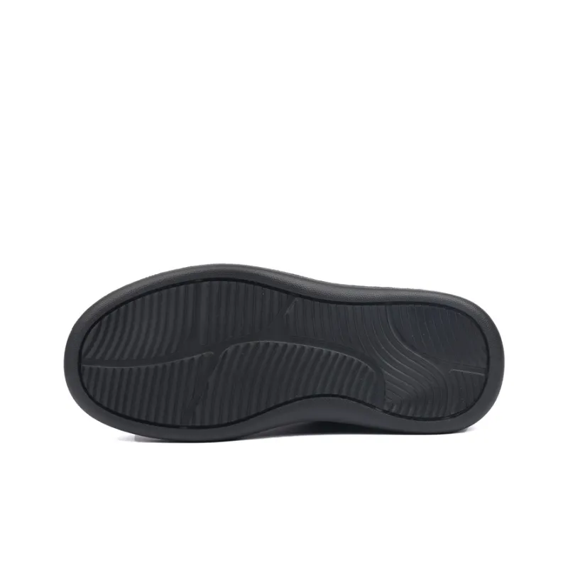 Tide Attack Slip Resistant Low Top Skateboard Shoes Men's Black-6