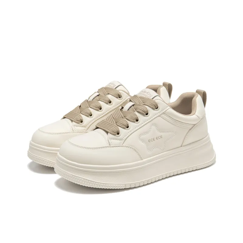 Spider King Low Top Skateboard Shoes Women's Apricot-2