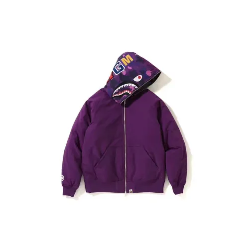 A BATHING APE Down Jackets Unisex Purple