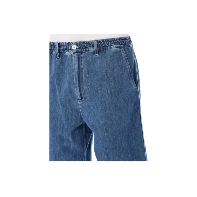 MARNI Elastic Waist Denim Shorts-6