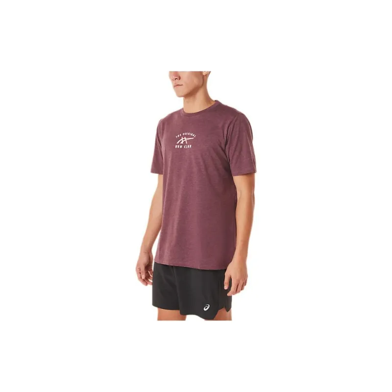Asics Short Sleeve Asics Run Club Tee T-Shirt Men's Red-2