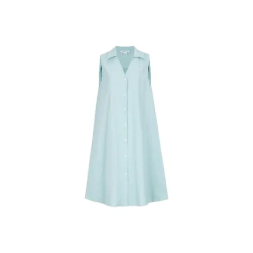 URBAN REVIVO Sleeveless Dresses Women's Aqua Green