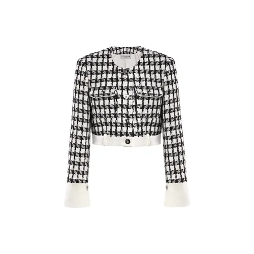 OZLANA Jackets Women's Black/White Plaid