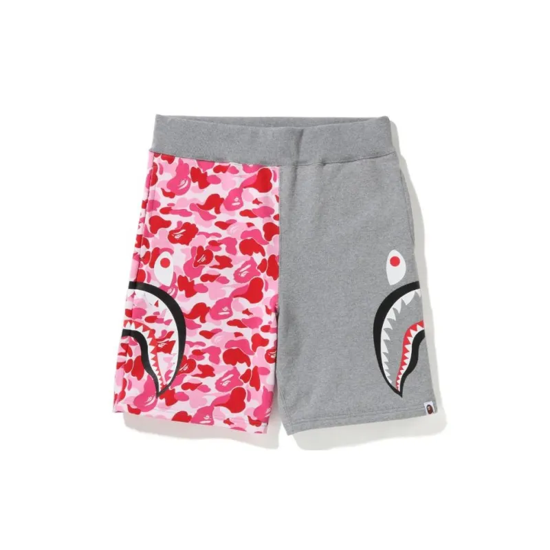Bape Abc Camo Side Shark Sweat Shorts-9