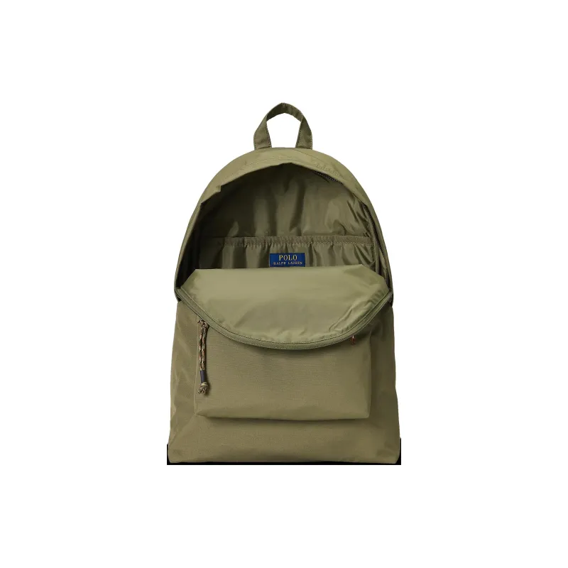 Ralph Lauren Canvas Canvas Bag Backpack Unisex Olive Green-3