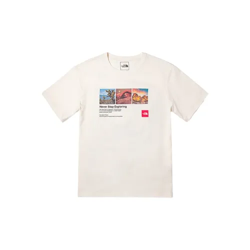 THE NORTH FACE Summer Outdoor Exploration T-Shirts Men White