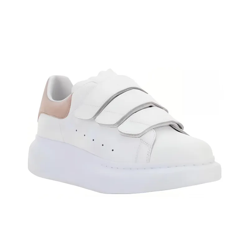 Alexander McQueen Oversized Triple Strap Sneaker 'White Pink' Women's-1