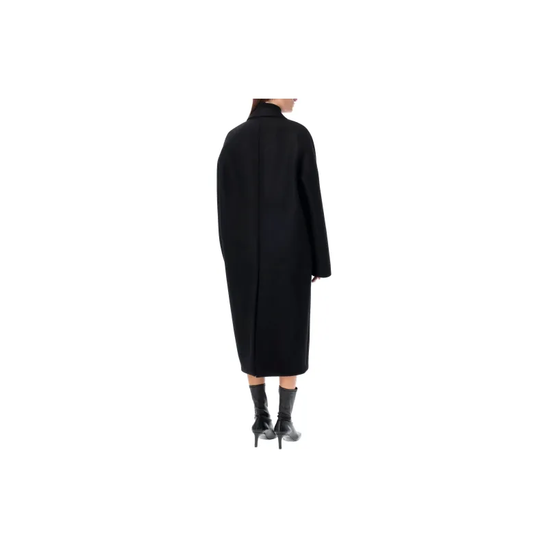 COURREGES Cocoon Single Breasted Long Coat-1