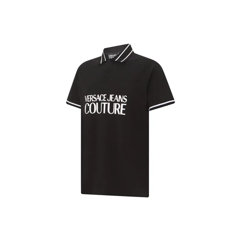 VERSACE JEANS COUTURE Logo print Cotton Polo Shirt-2