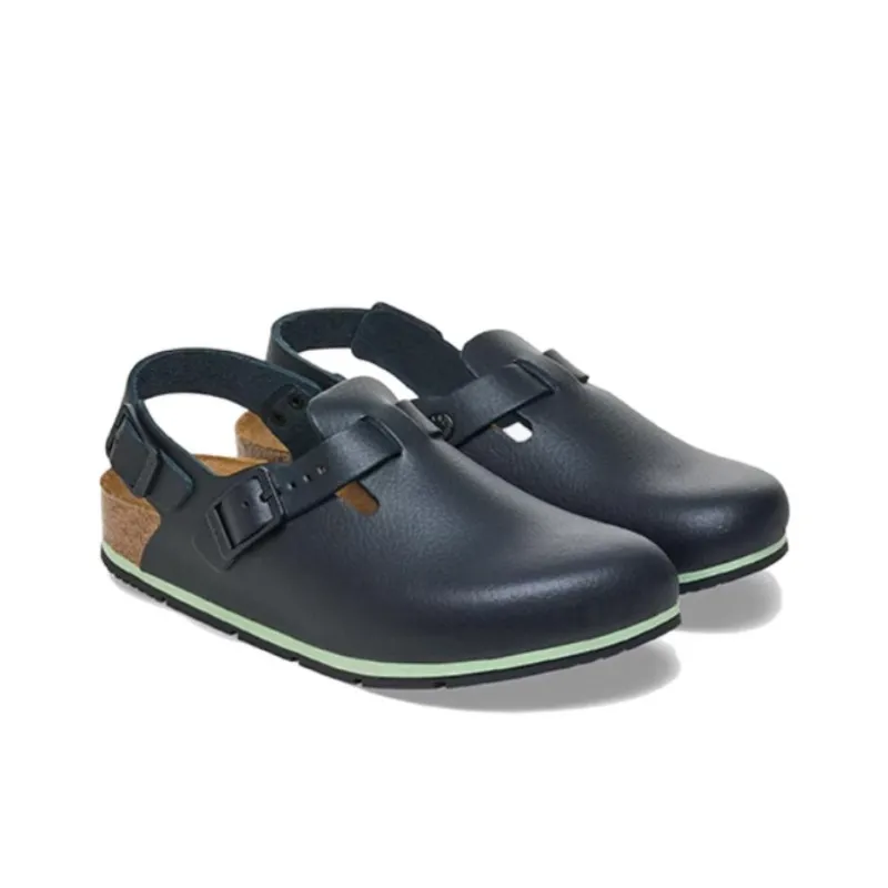 Birkenstock Wrap toe Slippers Unisex Black Narrow Fit-2