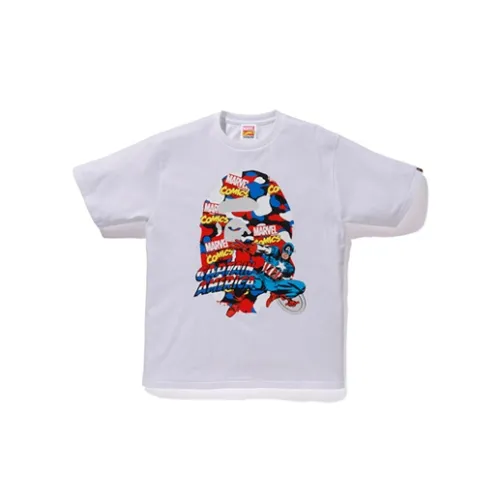 A BATHING APE BAPE × Marvel T-Shirts Unisex