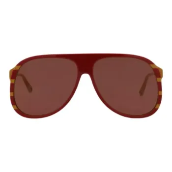 Chloe Aviator Sunglasses Women's Red