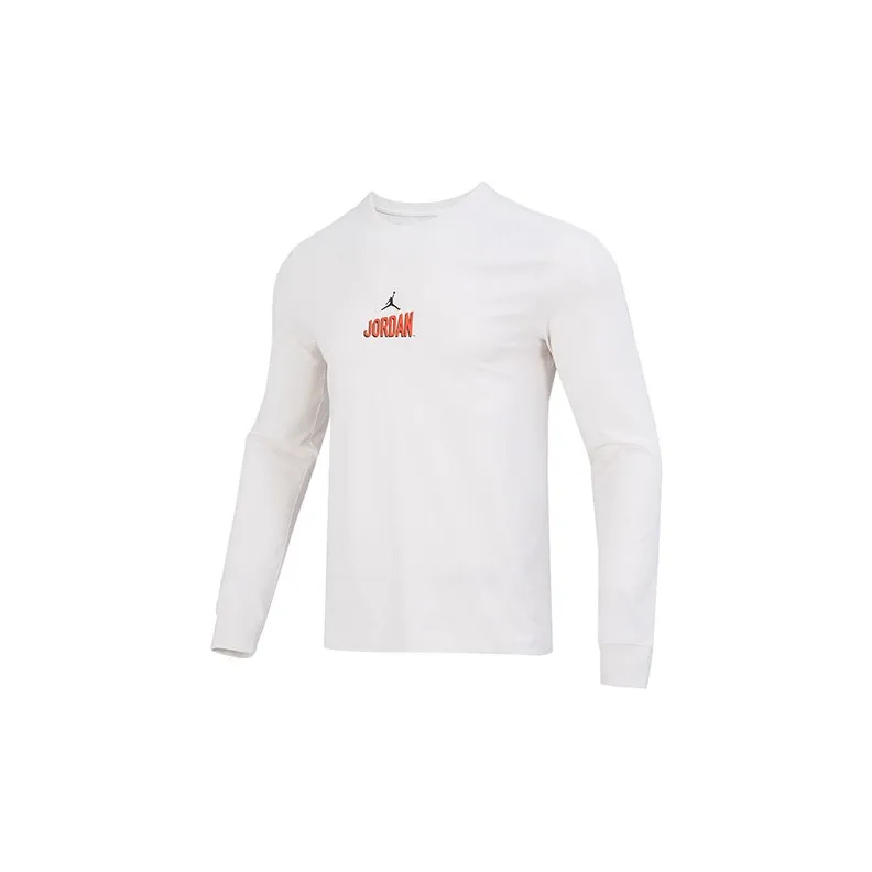 Jordan As M J Flt Mvp Ls Crew T Shirts Men White-1