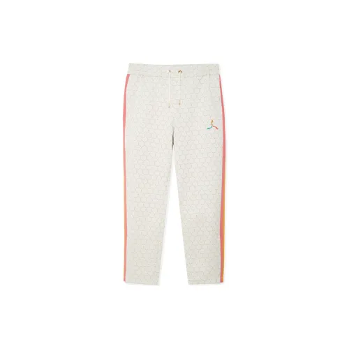 LI-NING 1990 Classic Collection Knitted Sweatpants Men Off White