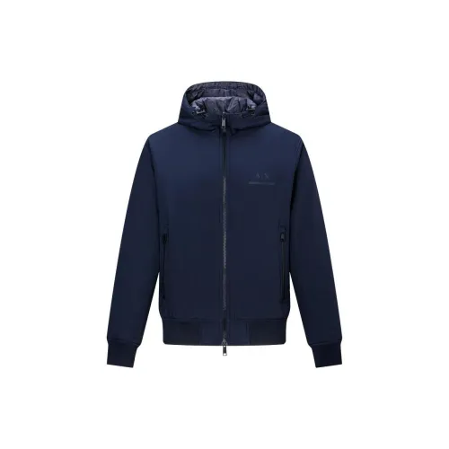 ARMANI EXCHANGE Puffer Jackets Men Dark Blue