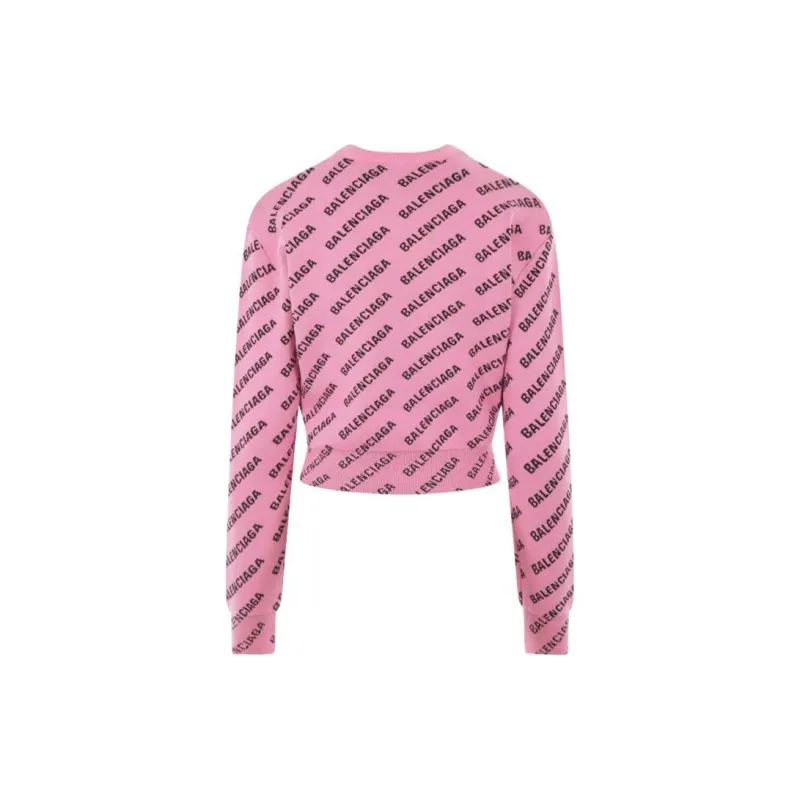 Balenciaga Allover Logo Knit Jumper-1
