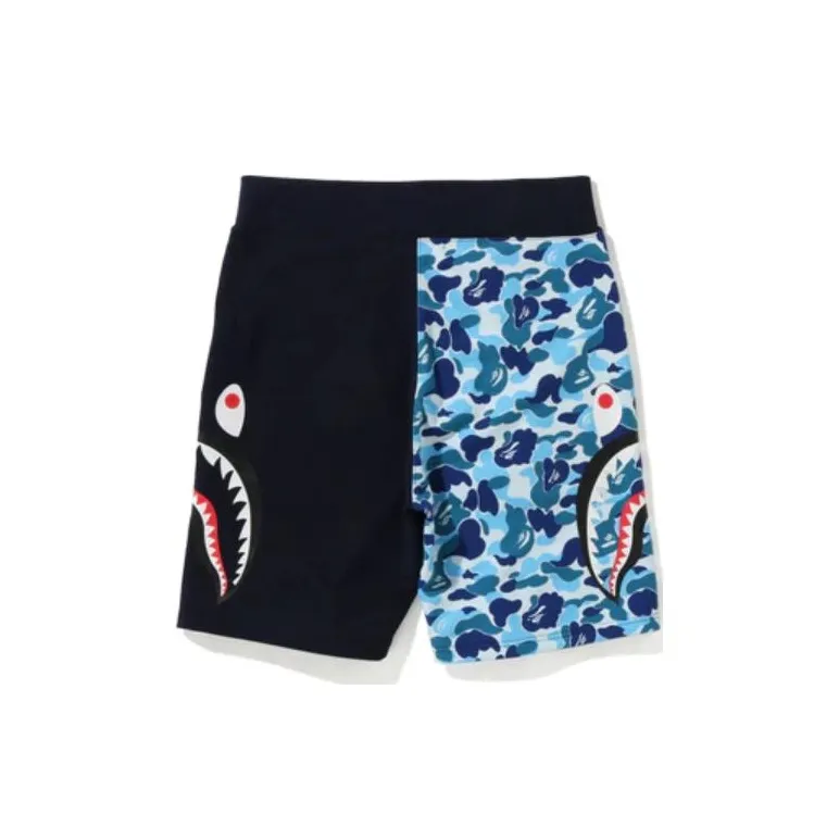 Bape Abc Camo Side Shark Sweat Shorts-1