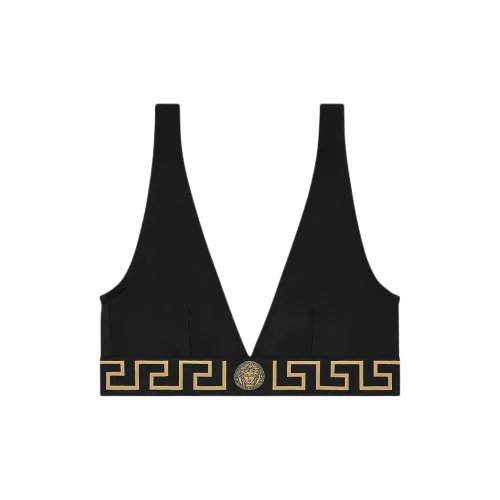 VERSACE Greca Border Bralette 'Black'