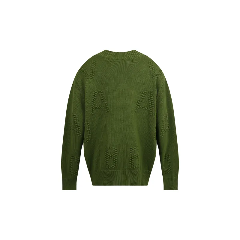 Valeria Obbaco Knitwear Unisex Olive Green-1