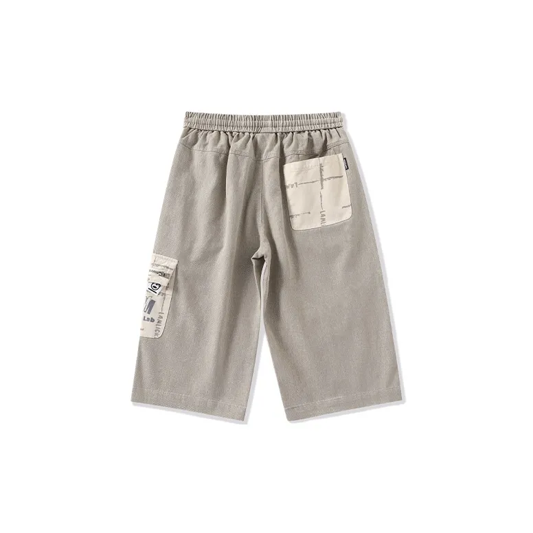 LAMLICKA Casual Shorts Unisex Khaki-1