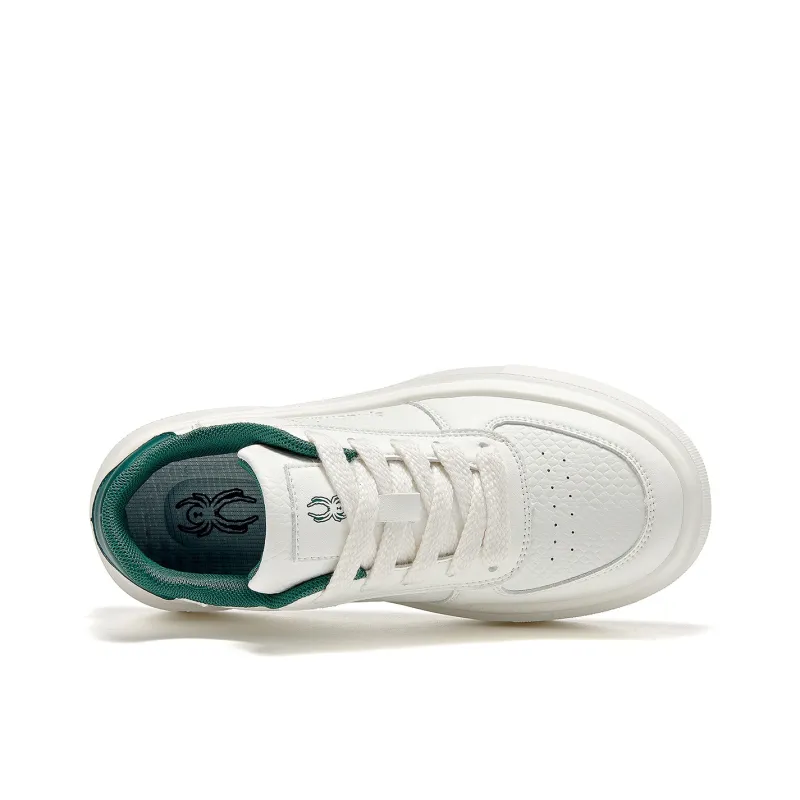 Spider King Low Top Skateboard Shoes Women's Green-1