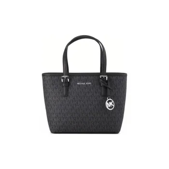 MICHAEL KORS Jet Set PVC Tote Bag, Shopping Bag, Handbag, Shoulder Bag, Crossbody Bag Mini Women's Black