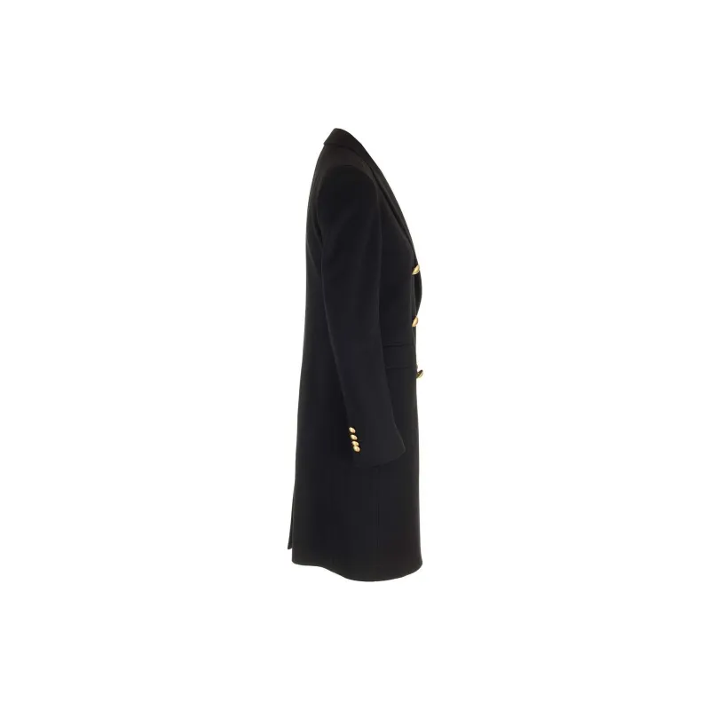 Tagliatore Double Breasted Mid Length Coat-2
