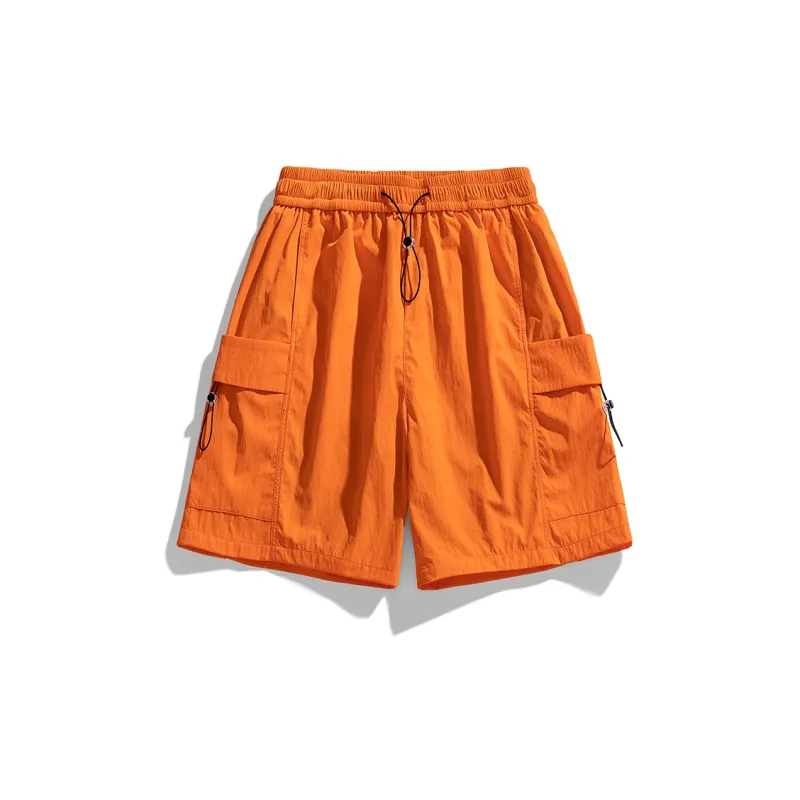 PAINT STAIN Cargo Shorts Unisex Black-44