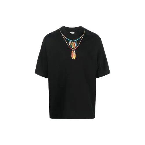 Marcelo Burlon County Of Milan Feathers Necklace Cotton T-shirt