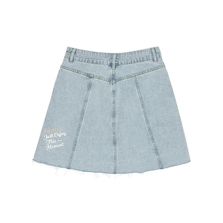 LALABOBO Denim Short Skirts Women's Light Blue-1