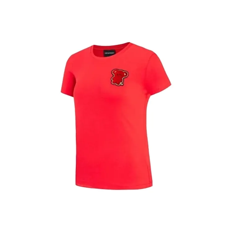 EMPORIO ARMANI T Shirts Women's Peach Pink-2