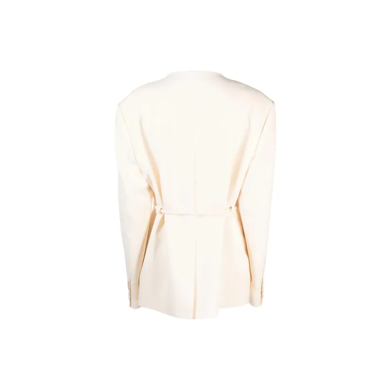 NANUSHKA Fem Belted Straight Hem Blazer-1