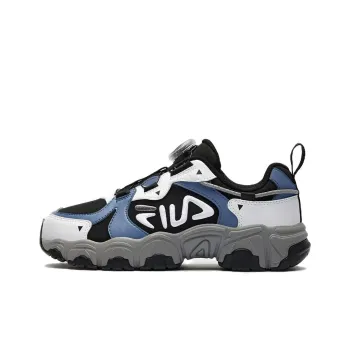 FILA KIDS FLUID TD Anti Slip Wear Resistant Low Top Kids' Running Shoes Blue White Black Teenagers