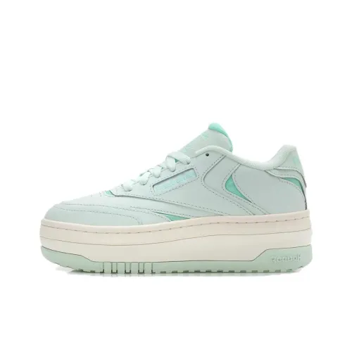 Reebok Club C Skateboard Shoes Women's Low-Top Aqua Green