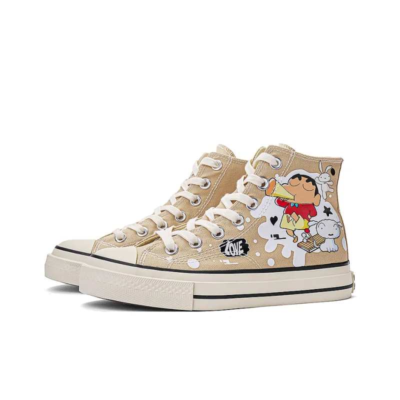 Crayon Shinchan High Top Canvas Shoes Unisex-1