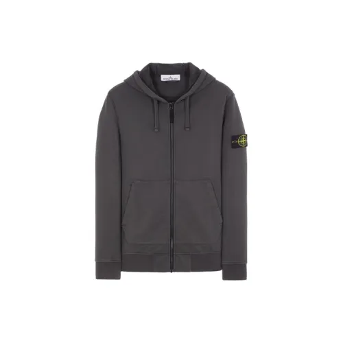 STONE ISLAND Sweatshirts Men Charcoal Gray