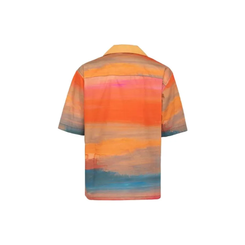 MARNI Watercolour-Printed Buttoned Shirt-1