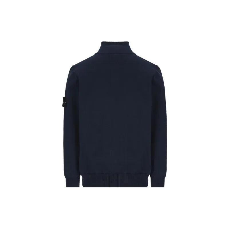 STONE ISLAND Logo Patch Zipped Jumper-1