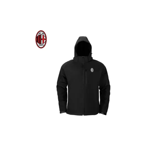 AC Milan Windbreaker Jackets Men Black