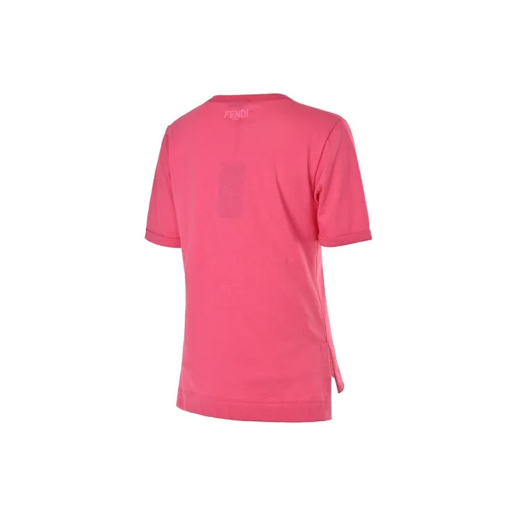 FENDI Regular T-Shirt Women's Pink-2