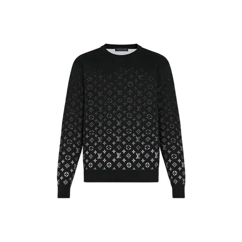 LOUIS VUITTON New Quarterly Products Of LV Sweaters Men Black/White