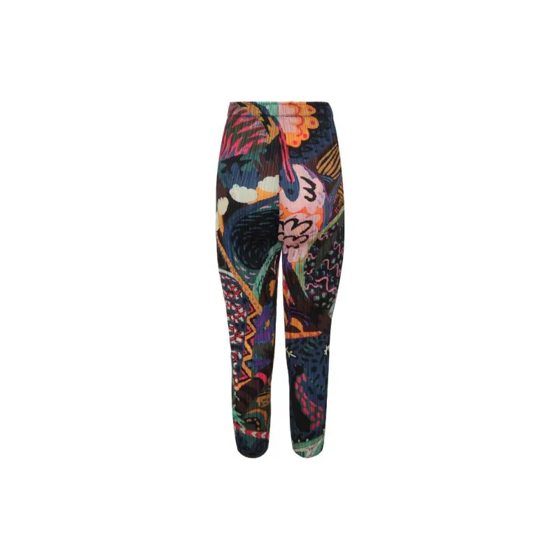 Homme Plissé Issey Miyake Snowrunner Graphic print Pleated Trousers-1
