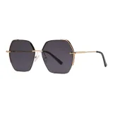 Bright Gold Frame with Gray Lens