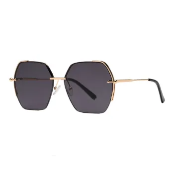 JUICE BABY TR/Memory Plastic Metal Irregular Shape Sunglasses Unisex