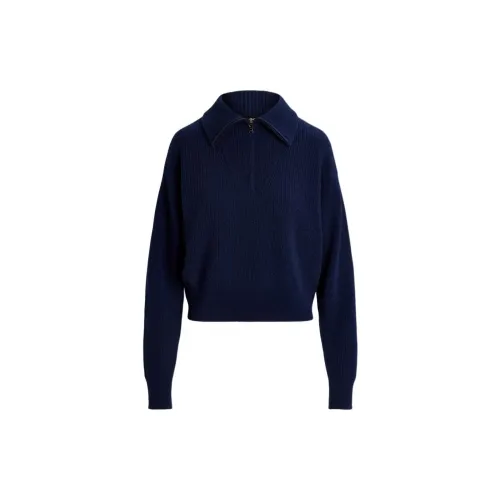 Ralph Lauren Cashmere Sweaters Women's Elegant Dark Blue