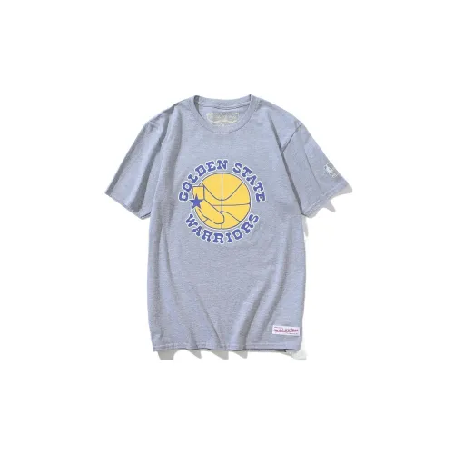 Mitchell Ness T-Shirts Unisex Gray