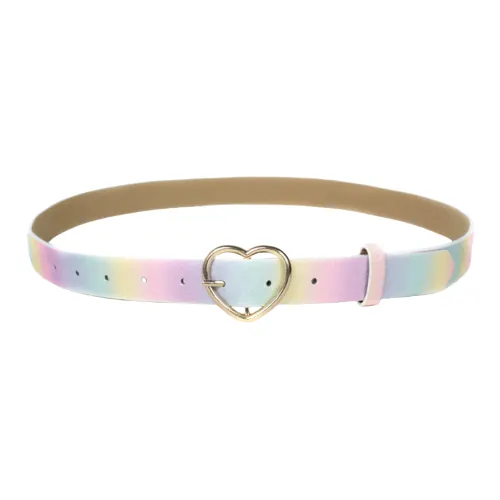 Emperor Penguin Floral Dress With Jeans Belt For Elementary School Students PU Artificial Leather Belts Kids' 2.5cm