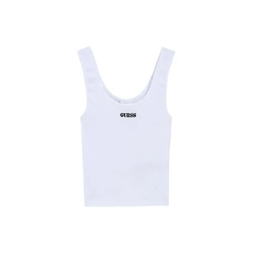 GUESS Sleeveless Sports Shirts Women's White