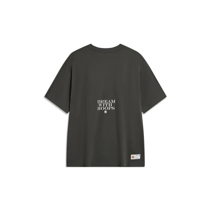 LiNing Basketball Collection T Shirt Unisex Raven-1
