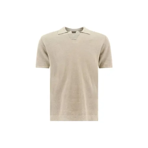 ROBERTO COLLINA Polo Shirts Men Beige